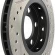 Load image into Gallery viewer, StopTech Slotted &amp; Drilled Sport Brake Rotor - Side View