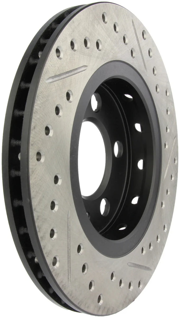 StopTech Slotted & Drilled Sport Brake Rotor - Side View