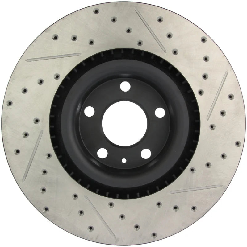 StopTech Slotted & Drilled Sport Brake Rotor - Back View