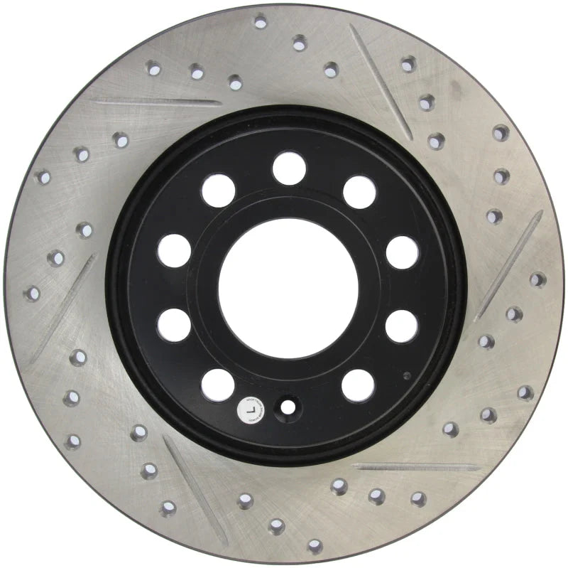 StopTech Slotted & Drilled Sport Brake Rotor - Back View