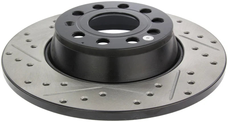 StopTech Slotted & Drilled Sport Brake Rotor - Back View