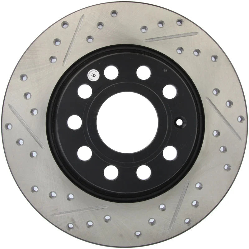 StopTech Slotted & Drilled Sport Brake Rotor - Installation View