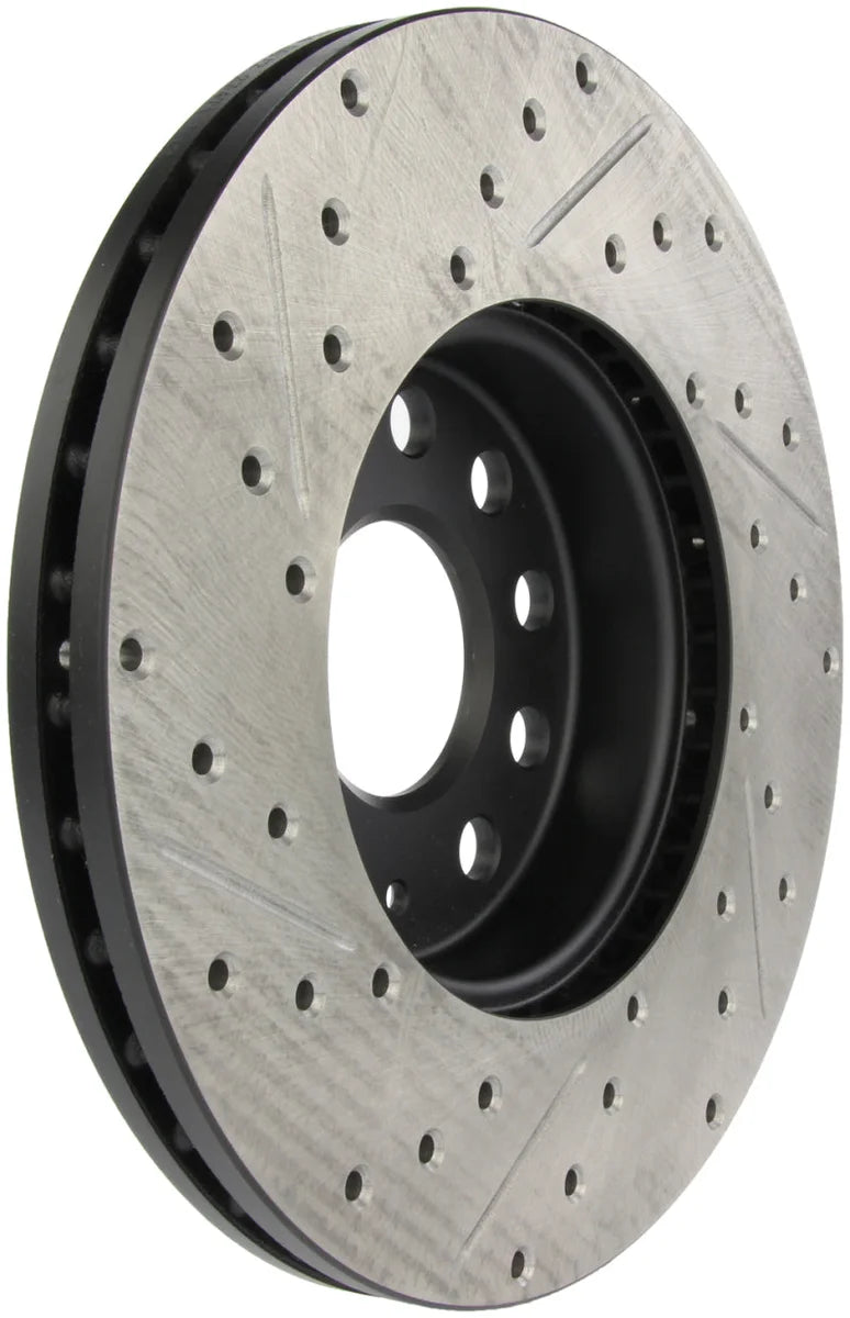 StopTech Slotted & Drilled Sport Brake Rotor - Side View