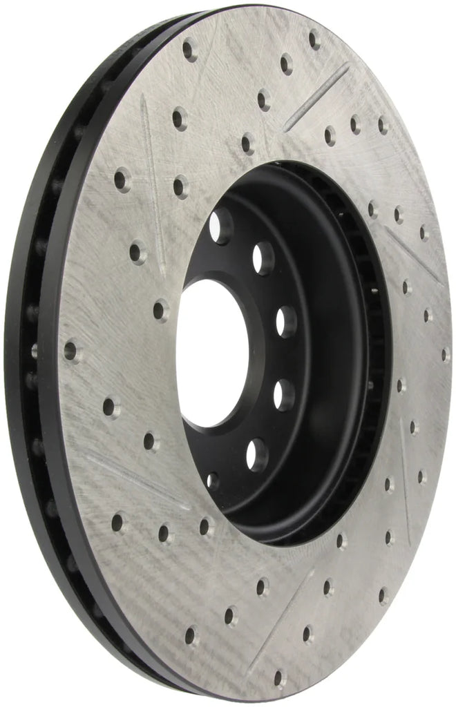 StopTech Slotted & Drilled Sport Brake Rotor - Side View