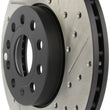Load image into Gallery viewer, StopTech Slotted &amp; Drilled Sport Brake Rotor - Back View