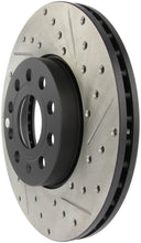Load image into Gallery viewer, StopTech Slotted &amp; Drilled Sport Brake Rotor - Back View