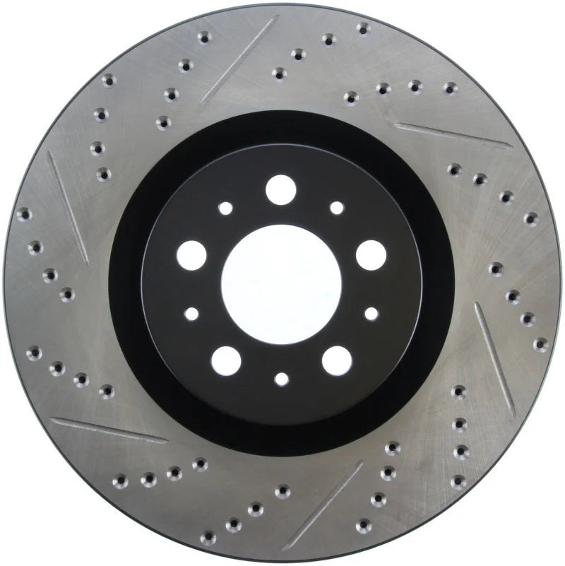 StopTech Slotted & Drilled Sport Brake Rotor - Side View