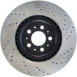 Load image into Gallery viewer, StopTech Slotted &amp; Drilled Sport Brake Rotor - Back View