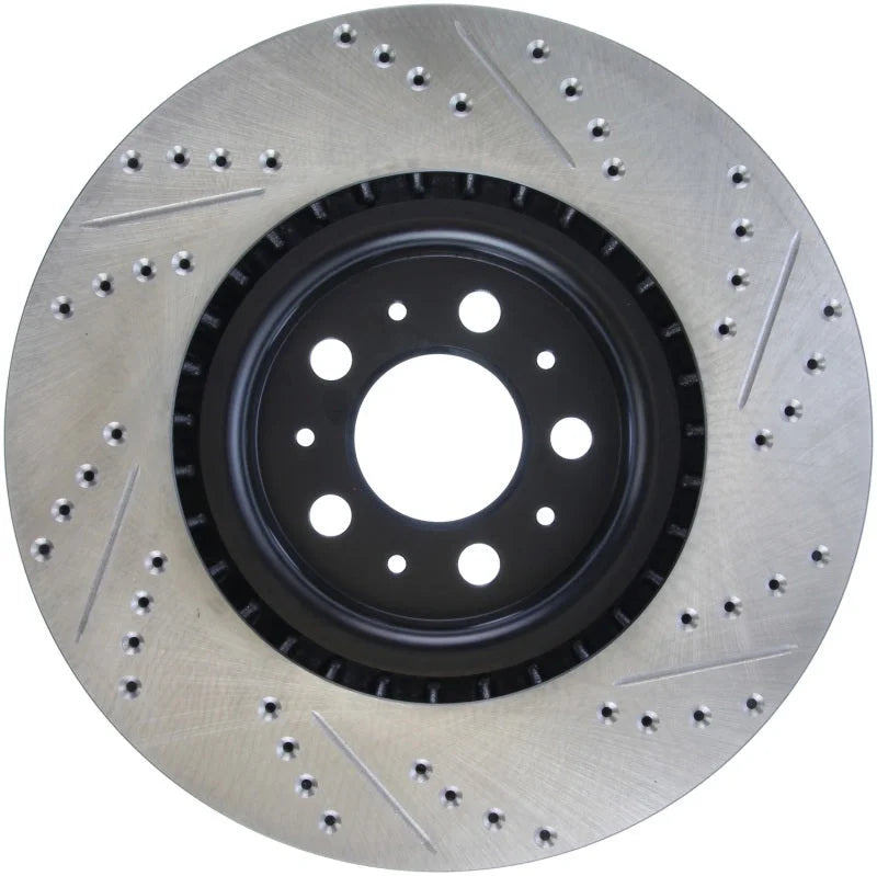 StopTech Slotted & Drilled Sport Brake Rotor - Back View