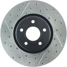 Load image into Gallery viewer, StopTech Slotted &amp; Drilled Sport Brake Rotor - Side View