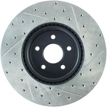 Load image into Gallery viewer, StopTech Slotted &amp; Drilled Sport Brake Rotor - Back View