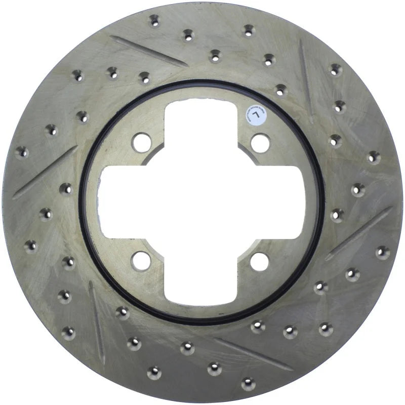 StopTech Slotted & Drilled Sport Brake Rotor - Main Product View
