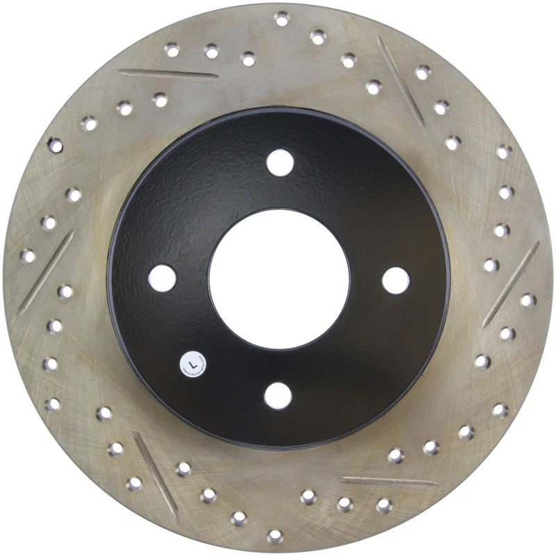 StopTech Slotted & Drilled Sport Brake Rotor - Main Product View