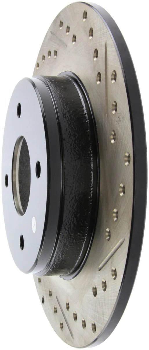 StopTech Slotted & Drilled Sport Brake Rotor - Back View