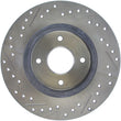 Load image into Gallery viewer, StopTech Slotted &amp; Drilled Sport Brake Rotor - Installation View