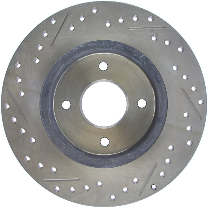 StopTech Slotted & Drilled Sport Brake Rotor - Installation View