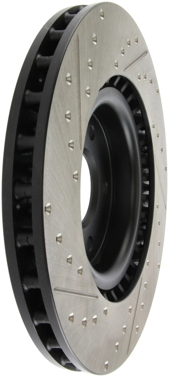 StopTech Slotted & Drilled Sport Brake Rotor - Back View