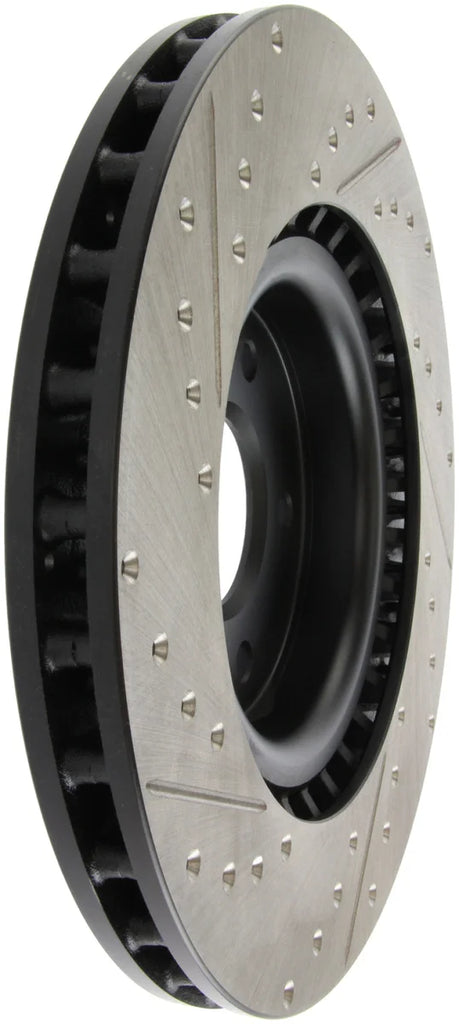 StopTech Slotted & Drilled Sport Brake Rotor - Back View