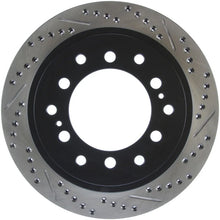 Load image into Gallery viewer, StopTech Slotted &amp; Drilled Sport Brake Rotor - Side View