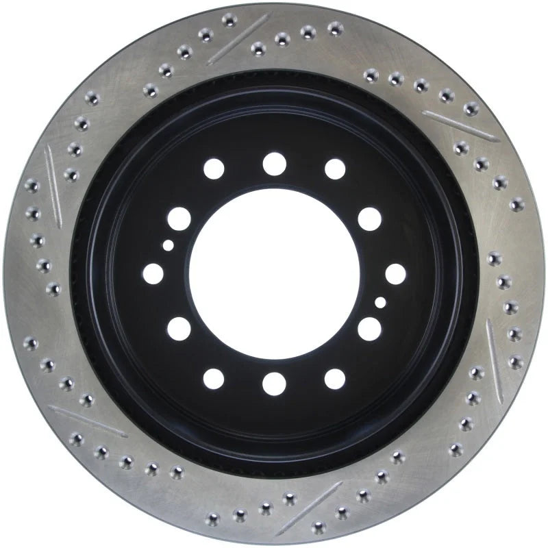 StopTech Slotted & Drilled Sport Brake Rotor - Installation View