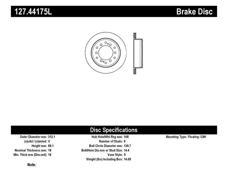 StopTech Slotted & Drilled Sport Brake Rotor - Additional View 5