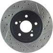 Load image into Gallery viewer, StopTech Slotted &amp; Drilled Sport Brake Rotor - Side View