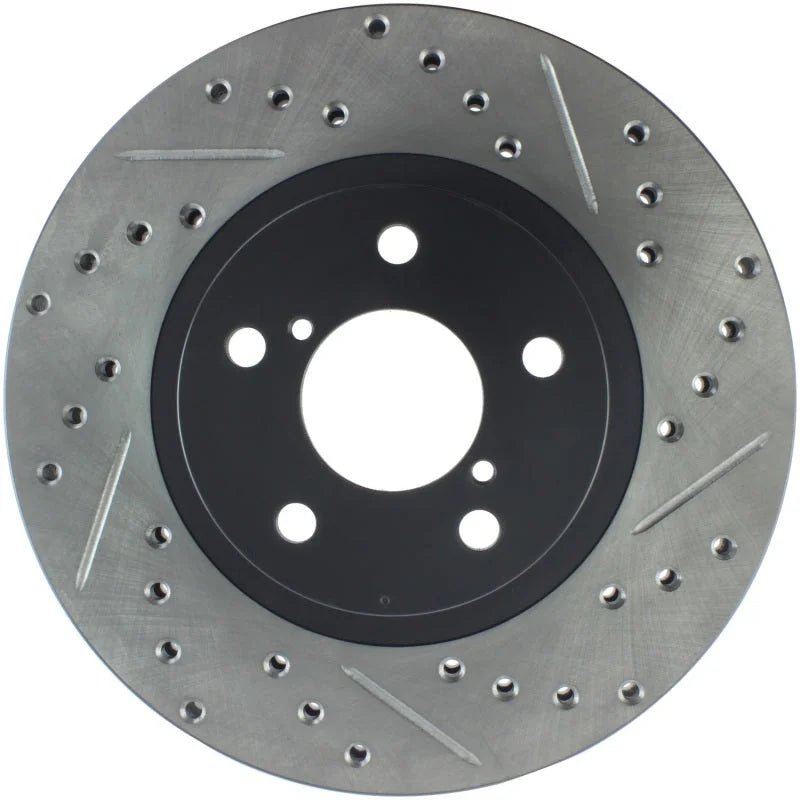 StopTech Slotted & Drilled Sport Brake Rotor - Side View