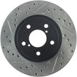 Load image into Gallery viewer, StopTech Slotted &amp; Drilled Sport Brake Rotor - Side View