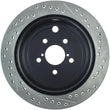 Load image into Gallery viewer, StopTech Slotted &amp; Drilled Sport Brake Rotor - Side View