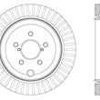 Load image into Gallery viewer, StopTech Slotted &amp; Drilled Sport Brake Rotor - Back View