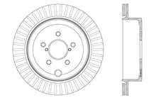 Load image into Gallery viewer, StopTech Slotted &amp; Drilled Sport Brake Rotor - Back View