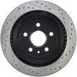 Load image into Gallery viewer, StopTech Slotted &amp; Drilled Sport Brake Rotor - Installation View