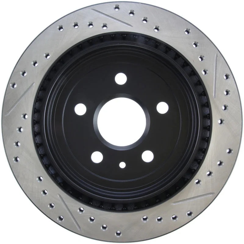 StopTech Slotted & Drilled Sport Brake Rotor - Installation View