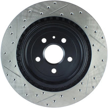 Load image into Gallery viewer, StopTech Slotted &amp; Drilled Sport Brake Rotor - Side View