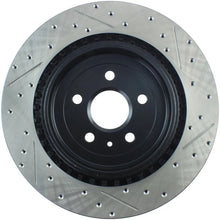 Load image into Gallery viewer, StopTech Slotted &amp; Drilled Sport Brake Rotor - Side View