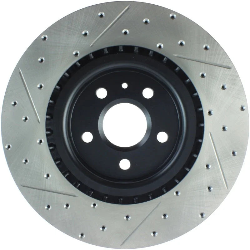 StopTech Slotted & Drilled Sport Brake Rotor - Main Product View