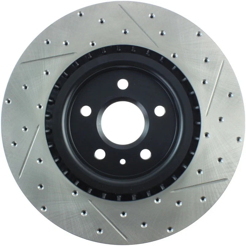 StopTech Slotted & Drilled Sport Brake Rotor - Main Product View