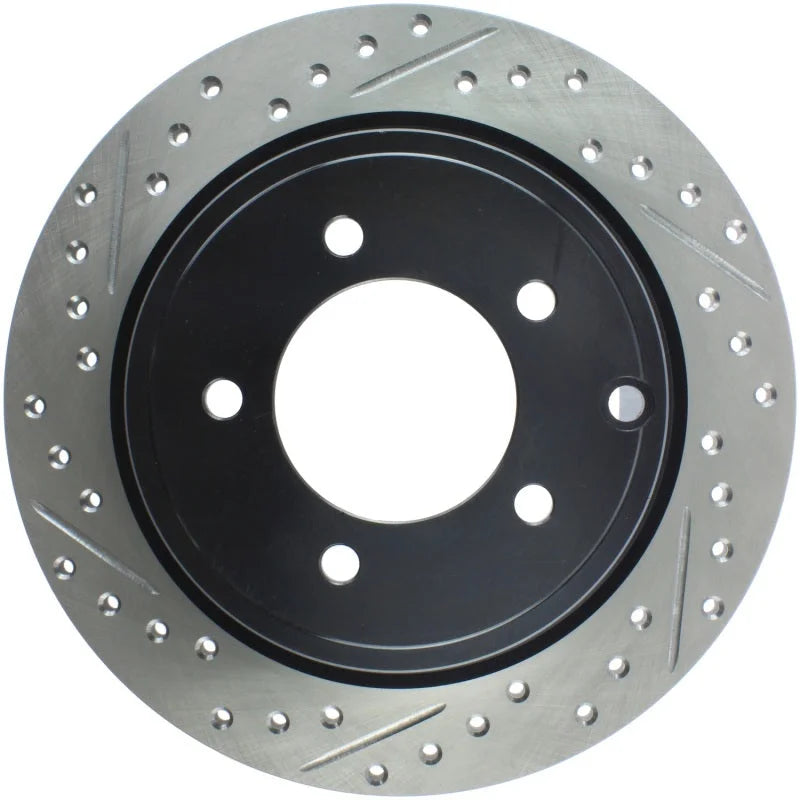 StopTech Slotted & Drilled Sport Brake Rotor - Main Product View
