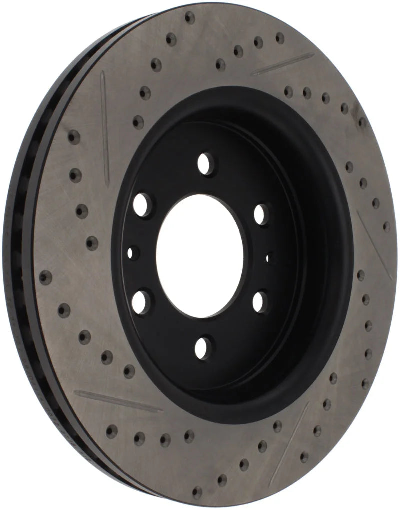 StopTech Slotted & Drilled Sport Brake Rotor - Side View