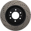 Load image into Gallery viewer, StopTech Slotted &amp; Drilled Sport Brake Rotor - Back View