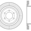 Load image into Gallery viewer, StopTech Slotted &amp; Drilled Sport Brake Rotor - Side View