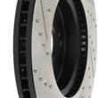 Load image into Gallery viewer, StopTech Slotted &amp; Drilled Sport Brake Rotor Front Left 13 Honda Accord Sport - Side View