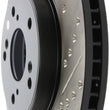 Load image into Gallery viewer, StopTech Slotted &amp; Drilled Sport Brake Rotor Front Left 13 Honda Accord Sport - Back View