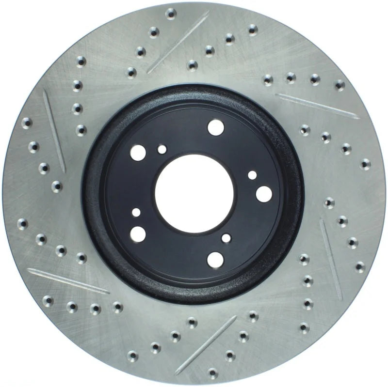 StopTech Slotted & Drilled Sport Brake Rotor Front Left 13 Honda Accord Sport - Additional View 7