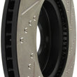 Load image into Gallery viewer, StopTech Slotted &amp; Drilled Sport Brake Rotor Front Right 13 Honda Accord Sport - Side View