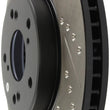 Load image into Gallery viewer, StopTech Slotted &amp; Drilled Sport Brake Rotor Front Right 13 Honda Accord Sport - Back View