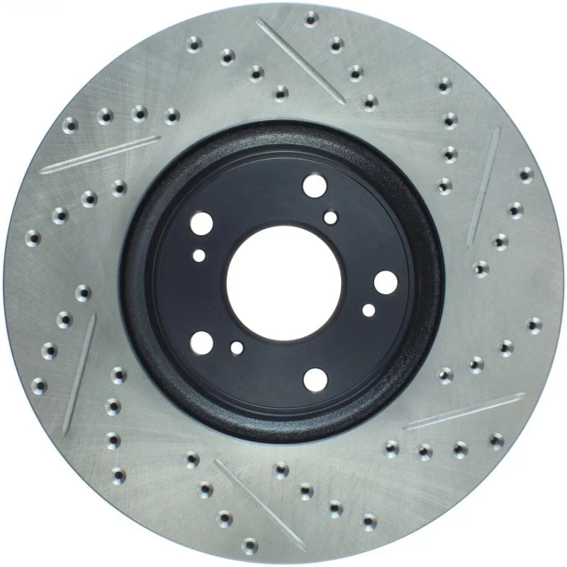 StopTech Slotted & Drilled Sport Brake Rotor Front Right 13 Honda Accord Sport - Additional View 6