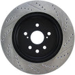 Load image into Gallery viewer, StopTech Slotted &amp; Drilled Sport Brake Rotor Right Rear 13-14 Lexus GS300/350/400/430 - Side View