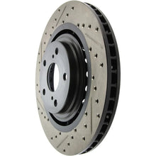 Load image into Gallery viewer, StopTech Sport Drilled &amp; Slotted Rotor - Front Right - Back View