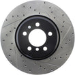 Load image into Gallery viewer, StopTech Sport Drilled &amp; Slotted Rotor - Rear Left - Side View